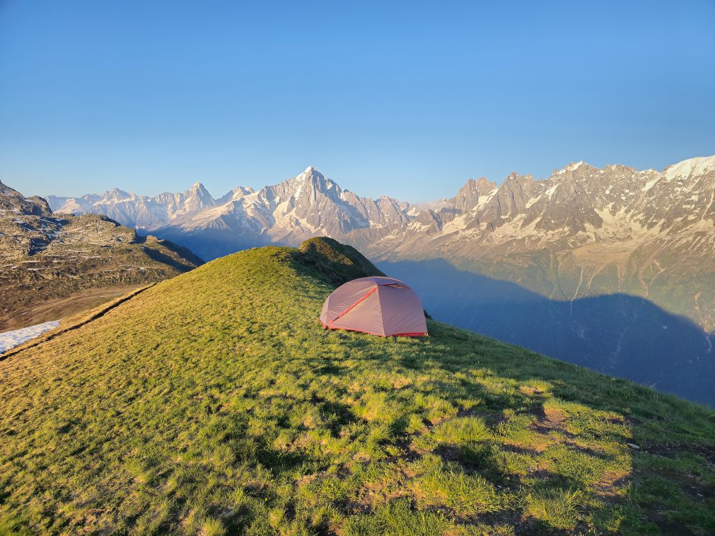 Bivouac Aiguille Verte Aiguillette des Houches